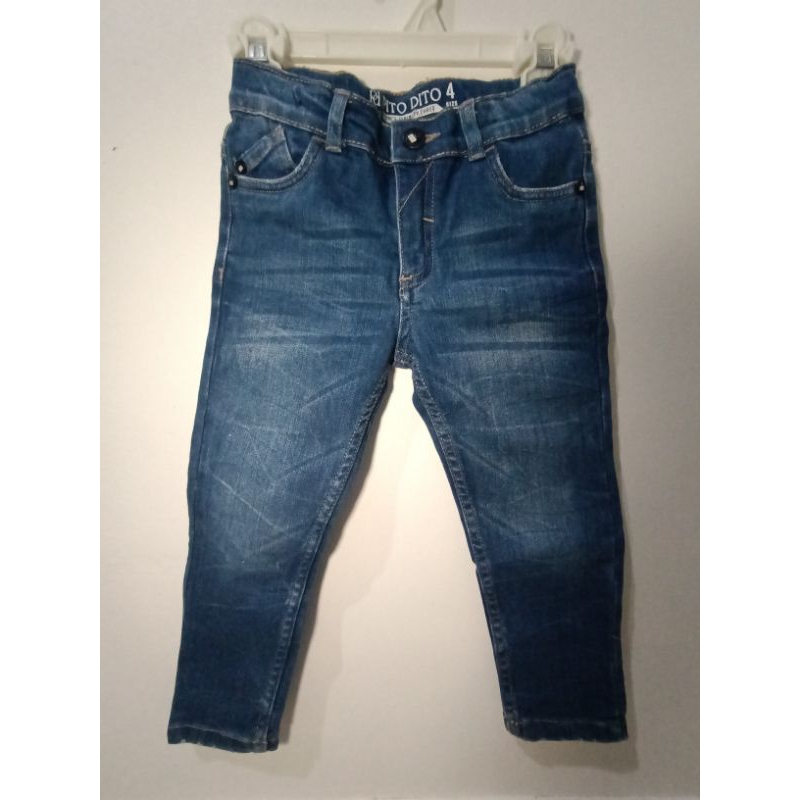 celana jeans anak laki-laki usia 3-4 tahun merk PITODITO