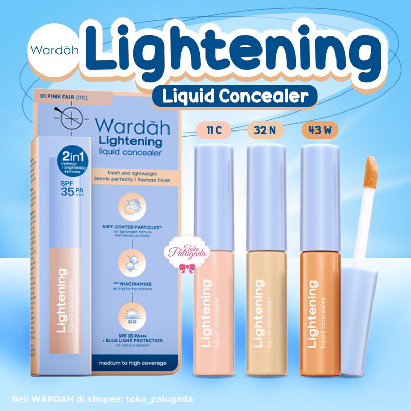 [BISA COD] Wardah Lightening Liquid Concealer - Concealer Wardah