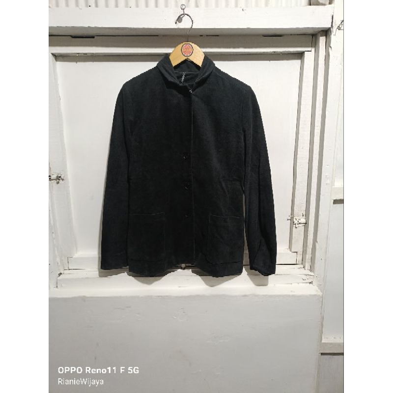 Rare Blazer Velvet Black Bali Barret By Neil Barret