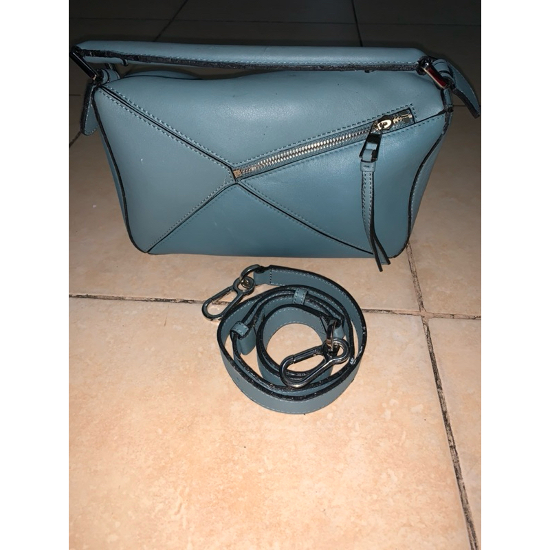 Tas Loewe Biru puzzle Small prelove authen