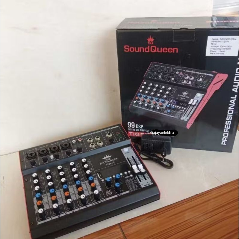 mixer soundqueen sq tiger6 mixer tiger 6 channel