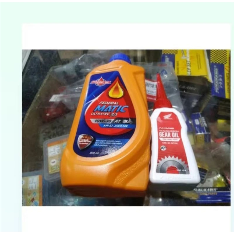 oli mesin federal matic+oli gardan ahm honda barang 100% asli..