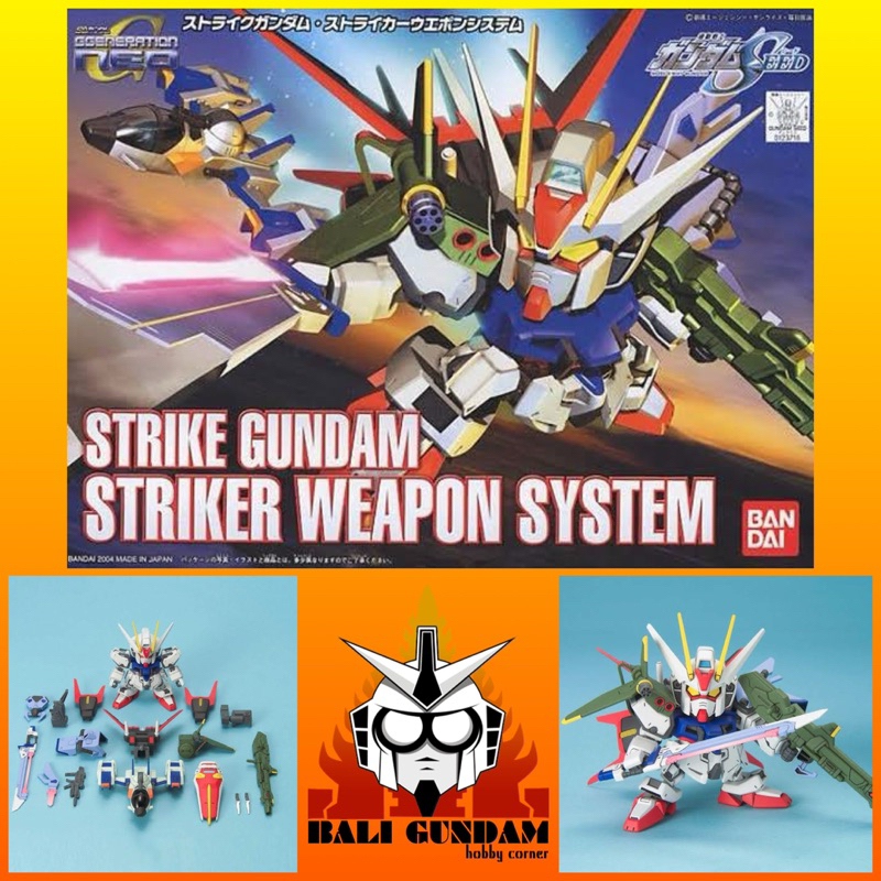 SD BB SENSHI GAT-X105 STRIKE GUNDAM STRIKER WEAPON PACK FX-550 SKYGRASPER Bali Gundam Hobby Corner B