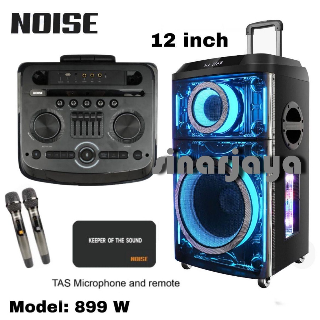 Speaker Portable Wireless Noise 899 W Original 12 inch Bluetooth noise899w