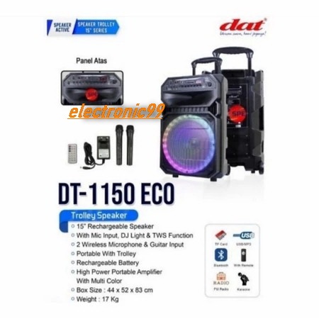 SPEAKER DAT PORTABLE DT 1150 / DT1150 ECHO BLUETOOTH ORIGINAL