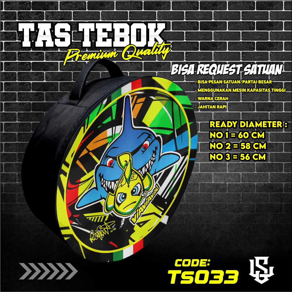 tas tebok murai motif vr 46 valentino rossi ransel gendong jinjing bawa tebok sangkar murai printing