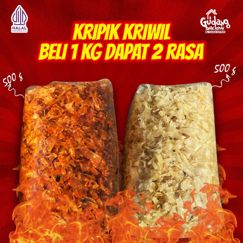 

Keripik Singkong Kriwil Cikruh 1kg Dapat 2 Rasa Mix Bundling Rasa Pedas 500g Dan Original 500g