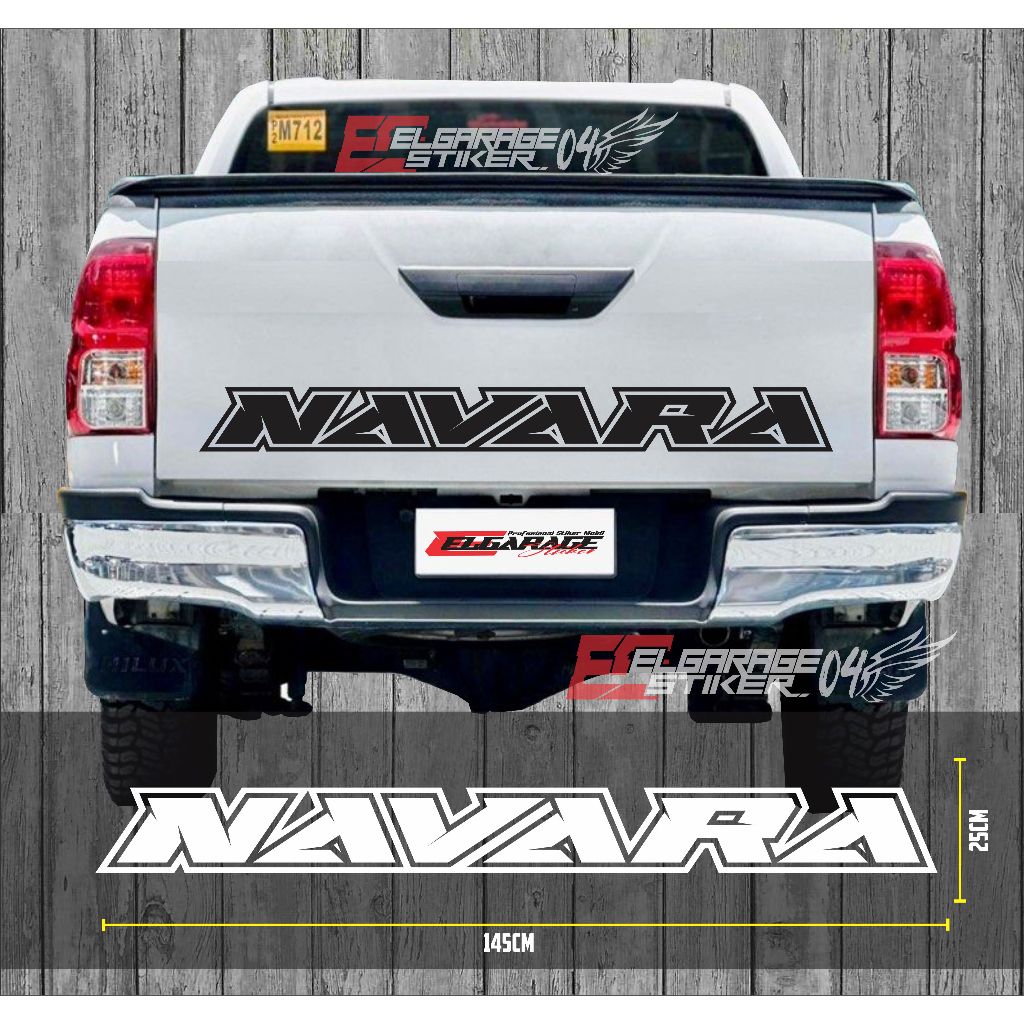 Sticker bak belakang mobil navara sticker bak mobil navara terlaris stiker mobil navara - elgarage04