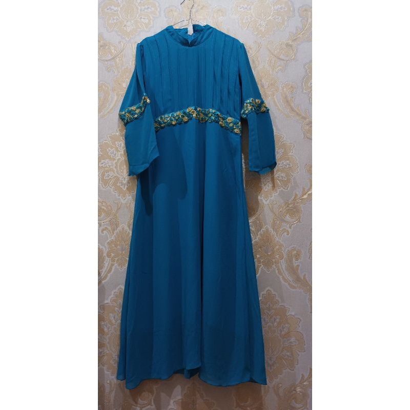 PROMo Cuci gudang dress / gamis  biru