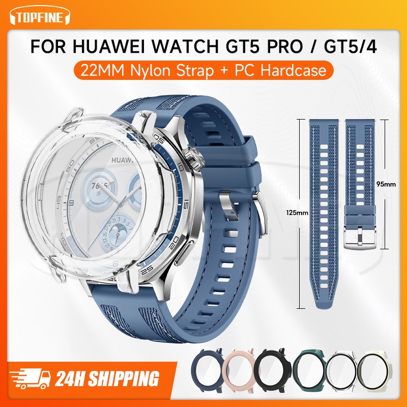 Nylon Strap Huawei Watch GT5 / jam tangan huawei GT5 PRO STRAP (46mm) 22mm / huawei watch gt 4 tali 