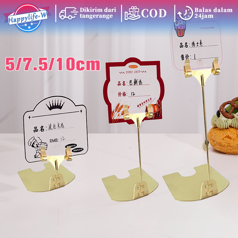 

Tiang Nomor Meja 10cm Standing Price Tag Table Number Stand Holder Menu Stand Standing Food Tag