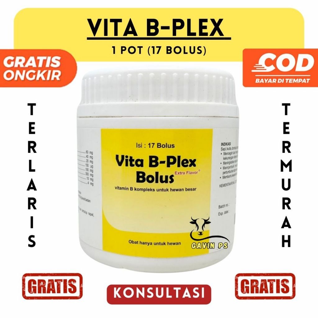 VITA B PLEX BOLUS Vita B-Plex Bolus, Vita BPlex Bolus MEDION Tingkatkan Nafsu Makan Pertumbuhan