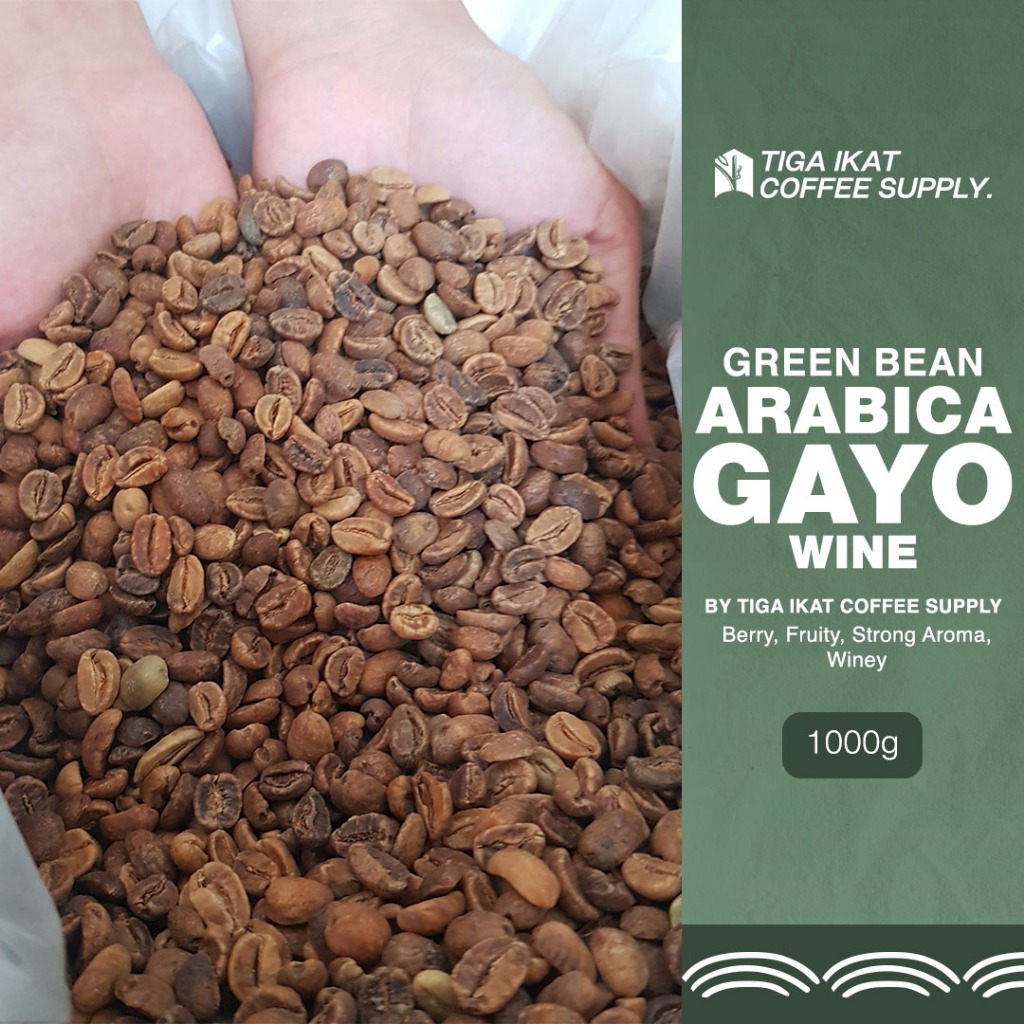 

Greenbeans / Green Bean Arabica Aceh Gayo Wine 1 Kg