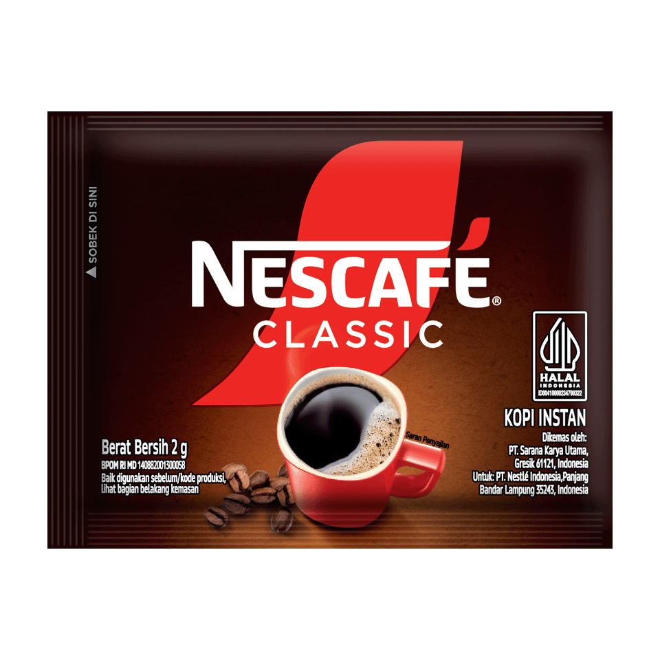 

Paket 10 pcs Kopi Nescafe Classic 2gr