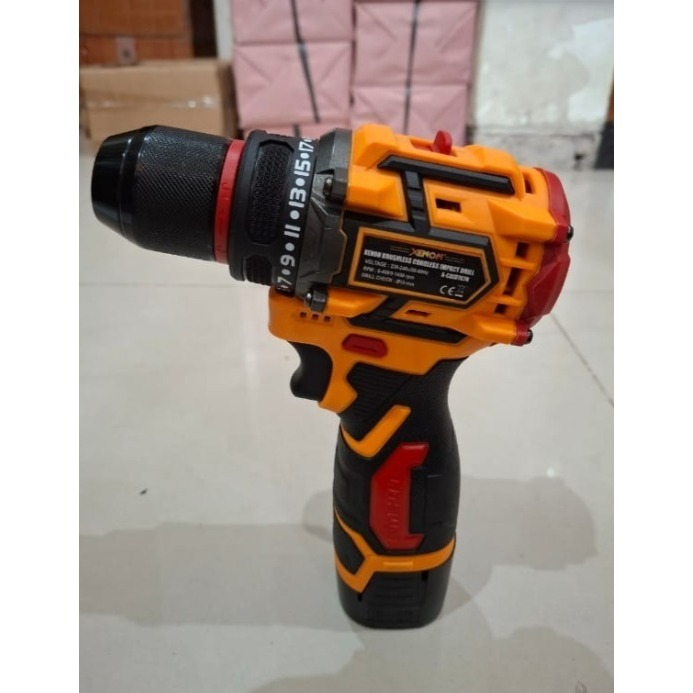 XENON CDID707 Bor Beton Charger 16.8V Cordless Impact Drill 2 Baterai CDID 707