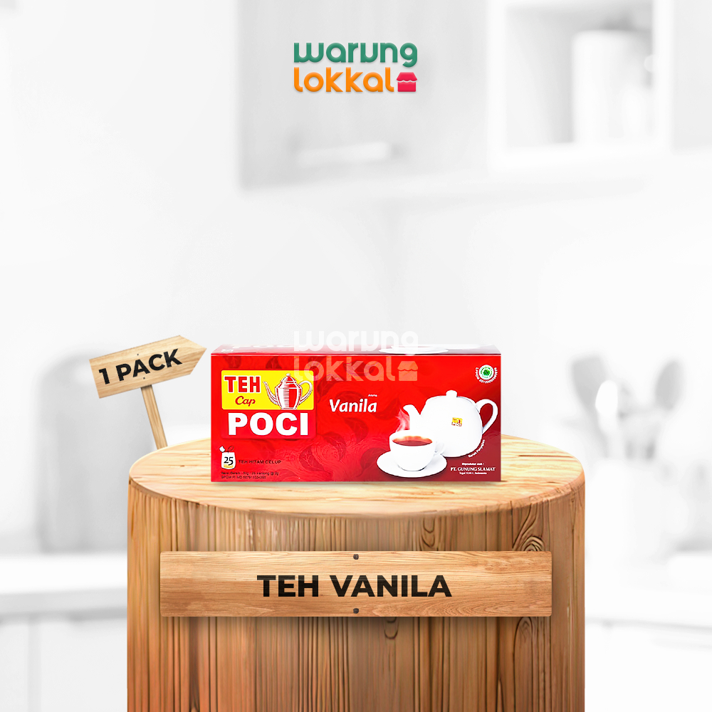 

Cap Poci Teh Celup Vanilla Isi 25 Kantong - Warung Lokkal