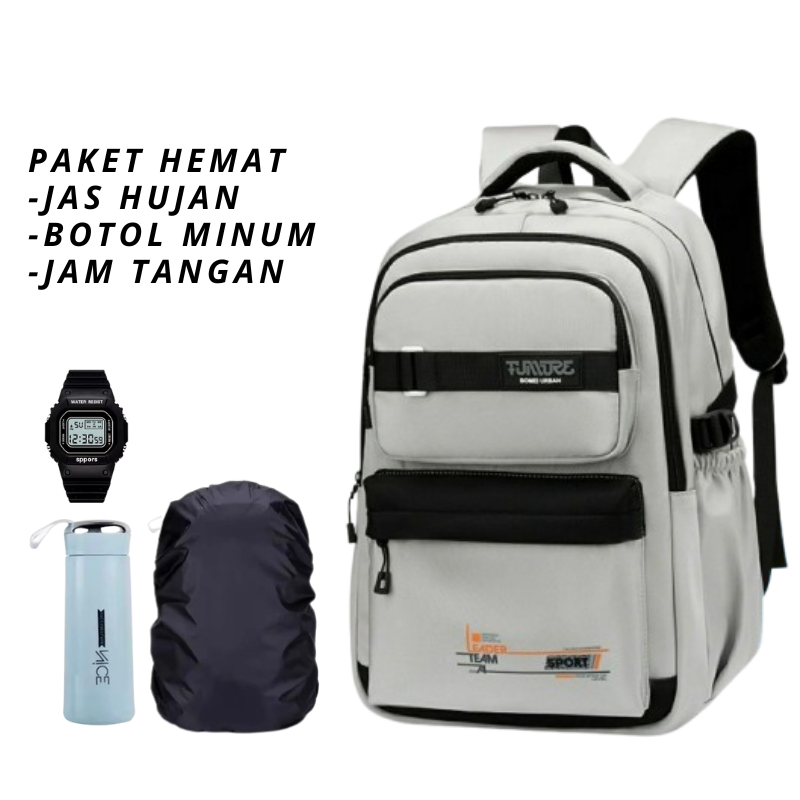 Tas Ransel Sekolah cowok SMP SMK Kapasitas Besar Unisex