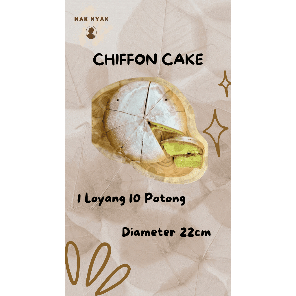 

Mak Nyak Chiffon Cake 10 Slice