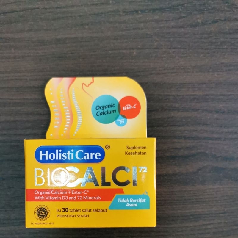 Holisticare Bio Calci-72 isi 30 tablet - Suplemen Kalsium Dan Vitamin D3