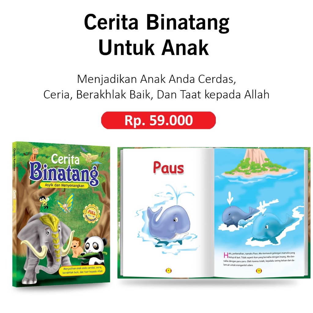 BUKU ANAK CERITA BINATANG