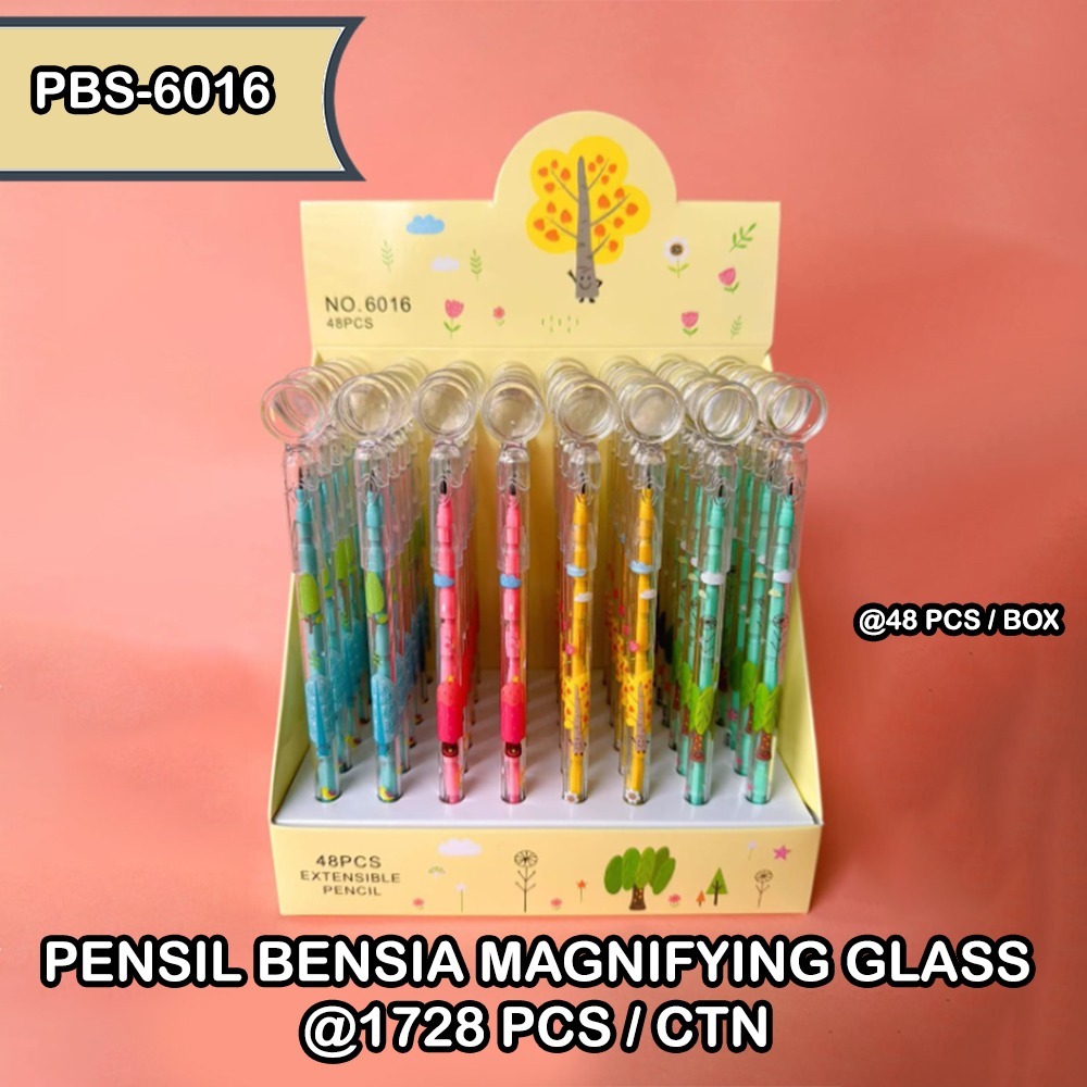 

pensil bensia amat kode pbs 6016 satuan ( kaca pembesar magnifying glass)