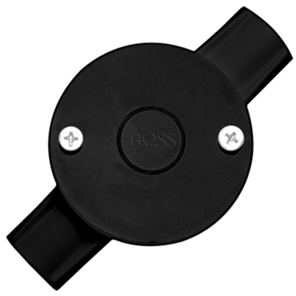BOSS TREKDOS 20MM HITAM B240/20/2 / TREKDUS CABANG 2 20 MM BLACK B240 / JUNCTION BOX 2 WAY TREK DOS 