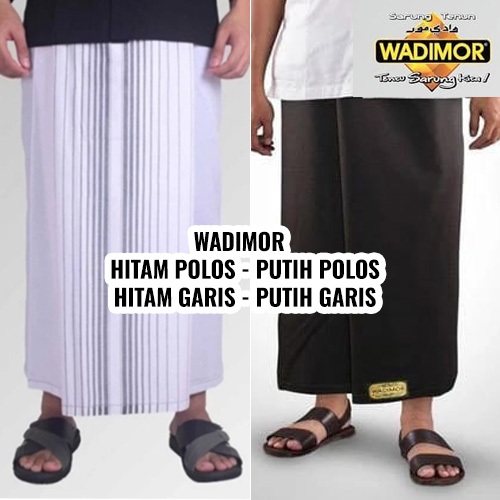 WADIMOR SARUNG PRIA WADIMOR HITAM POLOS PUTIH POLOS HITAM GARIS TUMPAL PUTIH GARIS TUMPAL HITAM PUTI