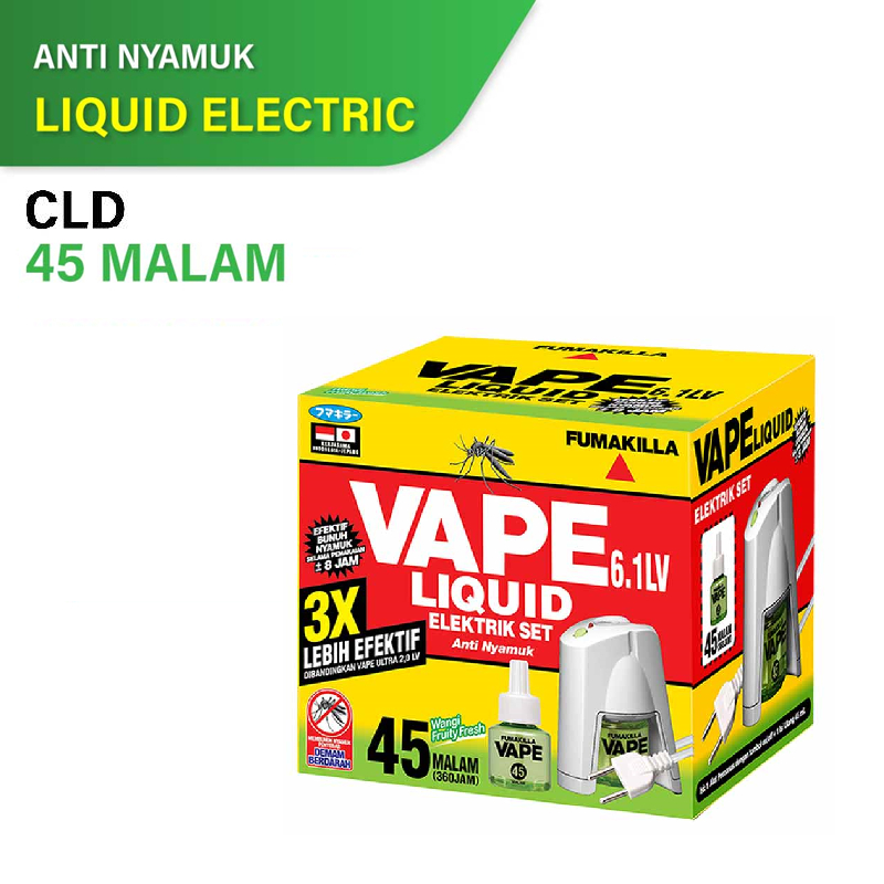VAPE Liquid Elektrik CLD dan Refill - Anti Nyamuk Elektrik Set