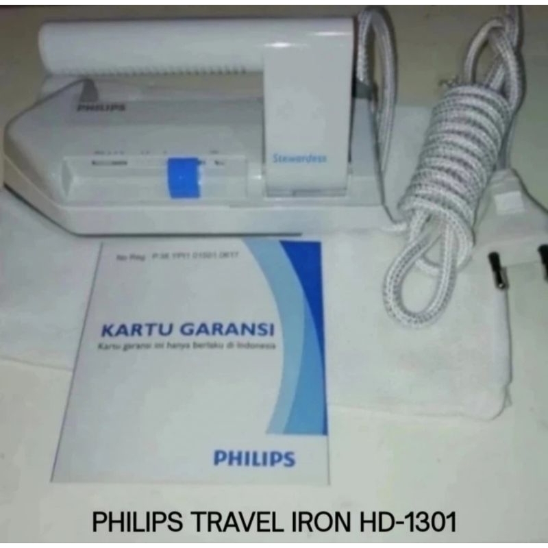 PHILIPS TRAVEL IRON HD-1301 EX DISPLAY TANPA DUS/SETRIKA TRAVEL PHILIPS HD-1301