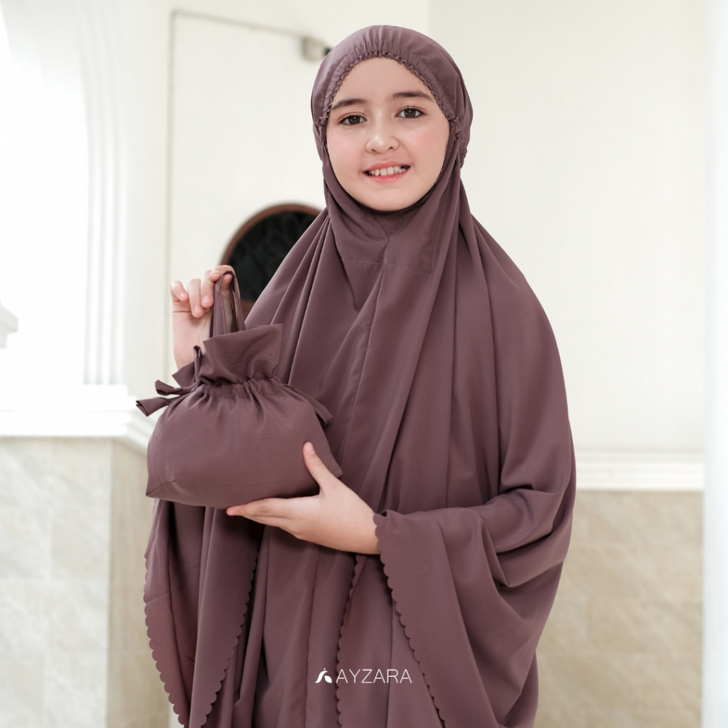 MUKENA ANAK LITE POLOS ATAYA SERIES AYZARA