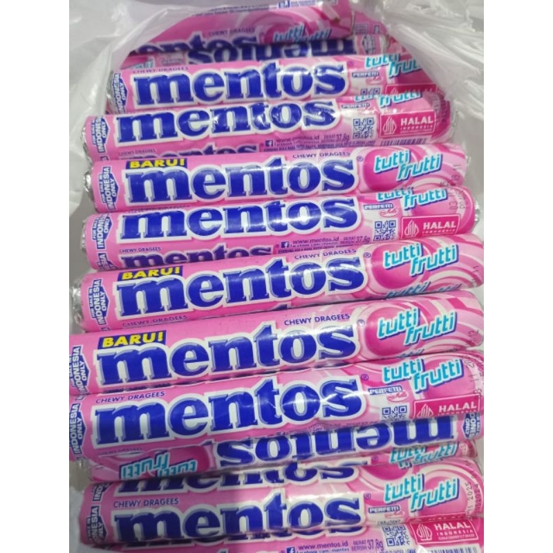 

permen MENTOS tutti fruiti @37,8gr
