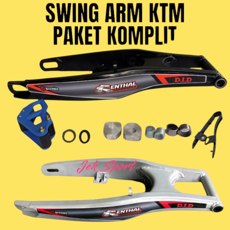 Swing Arm KTM Paket Komplit PNP KLX DTRACKER Swing Arm KTM Lislas Panjang 66cm PNP KLX DTRACKER KAWA