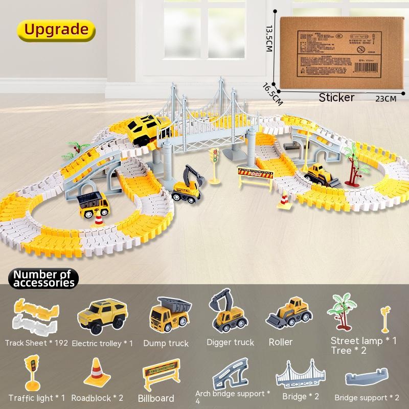 [Whispers] Mainan Anak CITY TRUCK CREATE A ROAD Mobil Track Railcar Way CITY TRUCK Create a Road