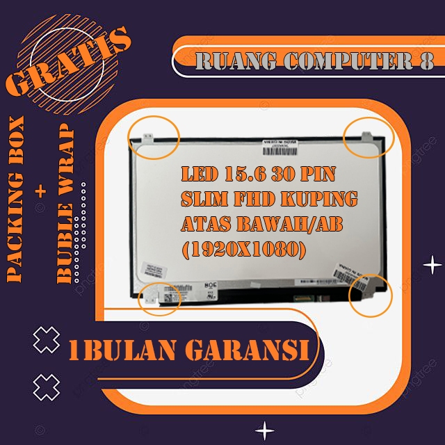 LED LCD LAYAR Fujitsu LIFEBOOK A357 15.6 Slim 30 PIN AB FHD 1920 x 1080