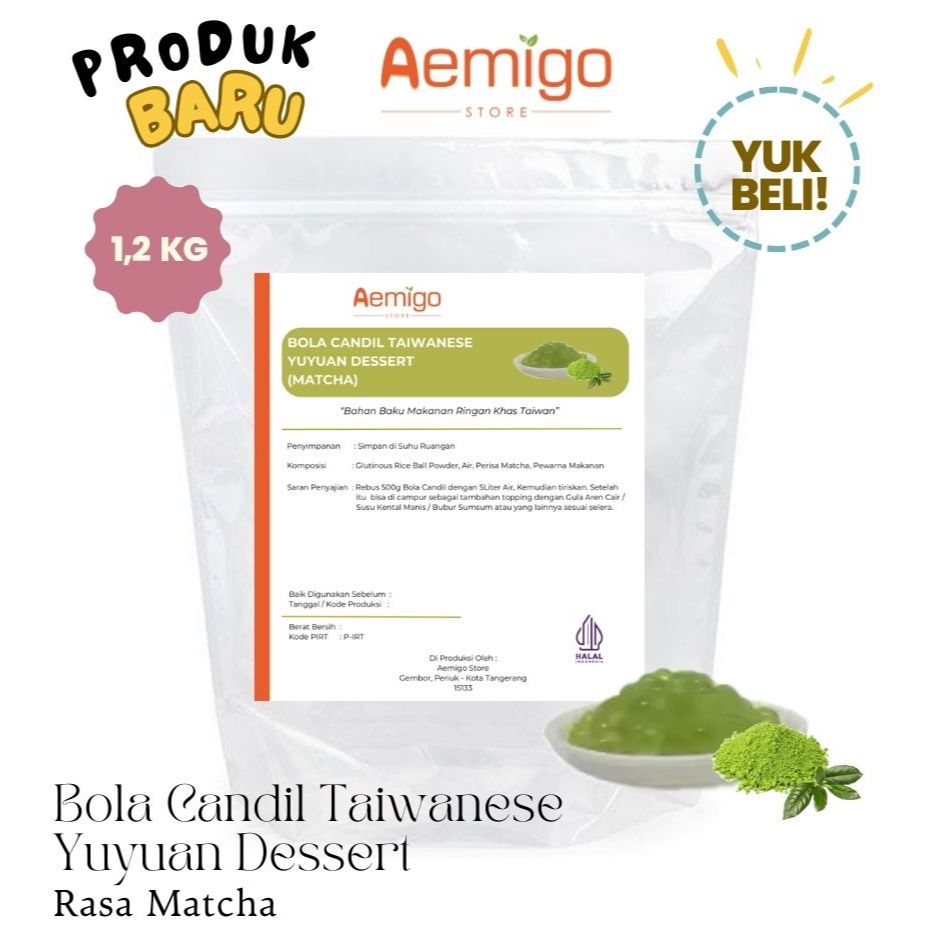 

Bola Candil Taiwanese Yuyuan Dessert (Matcha)/ Aemigo Store
