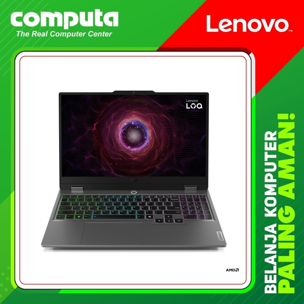 Lenovo LOQ 15AHP9 AMD Octa Core Ryzen 7 8845HS 8GB 512GB RTX 4050 WIN OFFICE 15.6