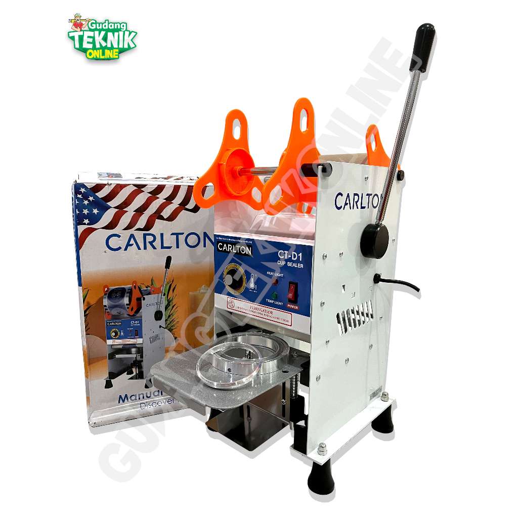CARLTON Mesin Cup Sealer CARLTON CT-D1 / Alat Press Pres Gelas Plastik D1 16-22Oz Mesin Penyegel Sea