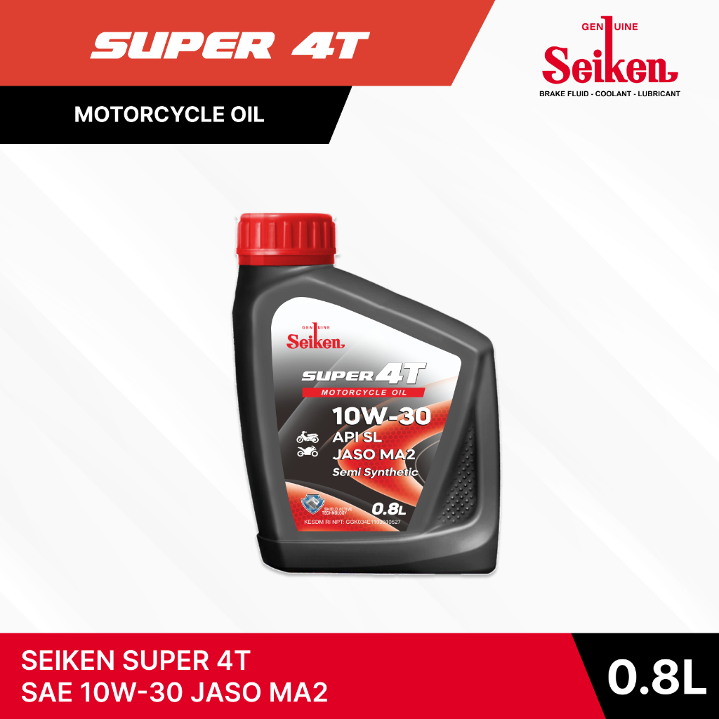 Seiken SUPER 4T SAE 10W-30 JASO MA2 SEMI SYNTHETIC