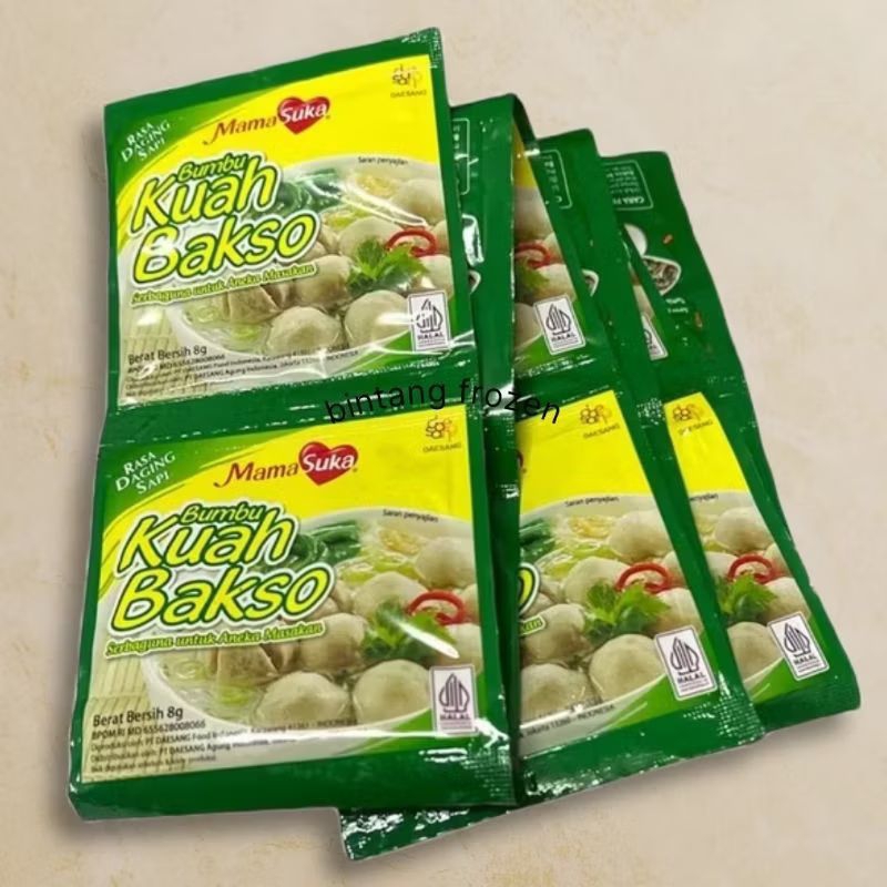 

Praktis & Lezat: Mamasuka Bumbu Kuah Bakso 8g untuk Hidangan Istimewa 1 renceng