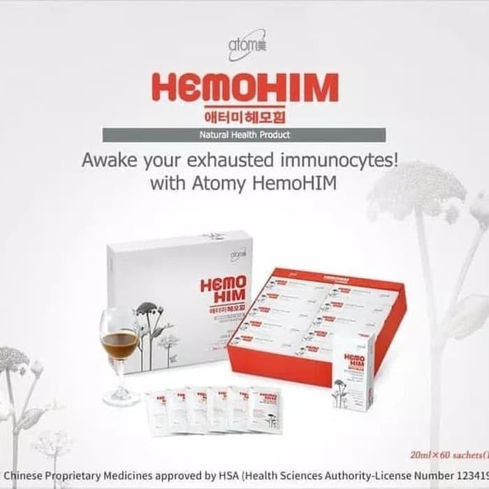 HEMOHIM 60 SACHET ORIGINAL BOX SEGEL