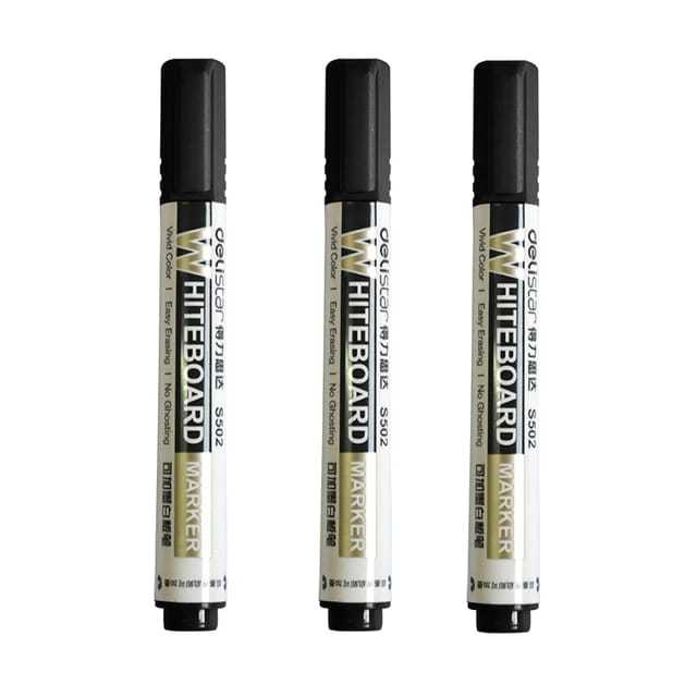 

Deli S502 Spidol Whiteboard / Spidol Papan Tulis Warna Hitam Mudah Dihapus