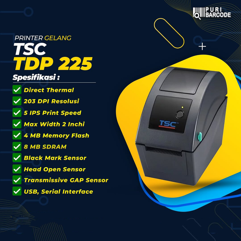 TSC Thermal Barcode Printer TDP-225