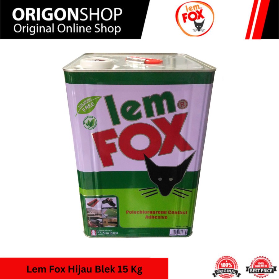 

Lem Fox Hijau Blek 15 kg ORIGINAL