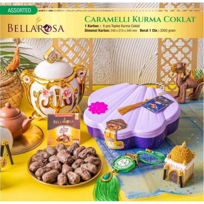 

BELLAROSA Caramelli Kurma Coklat | Hampers Lebaran Idul Fitri Coklat Kurma Bellarosa