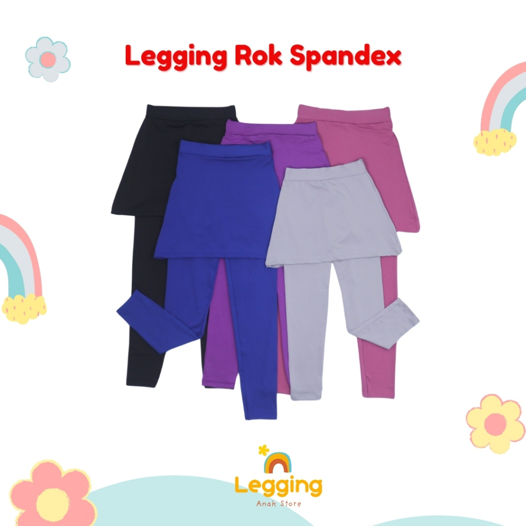 Legging Rok Anak / Legging Rok Anak Perempuan Spandex Jersey / Olahraga