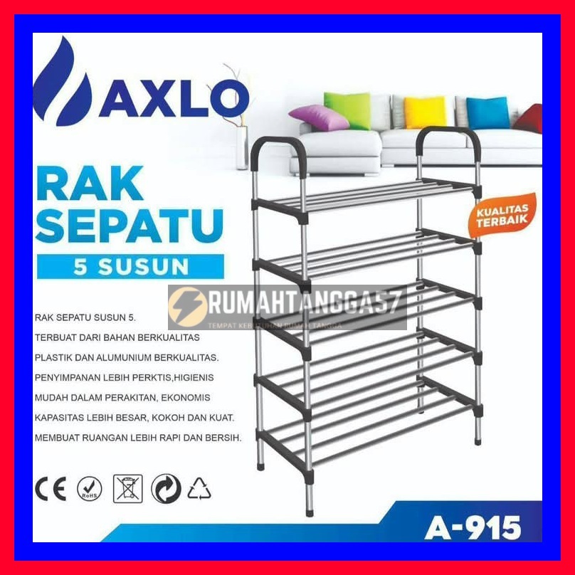 RAK SEPATU 5 SUSUN A-915/ RAK TEMPAT SEPATU 5 SUSUN / RAK SEPATU SUSUN 5 PORTABLE AXLO