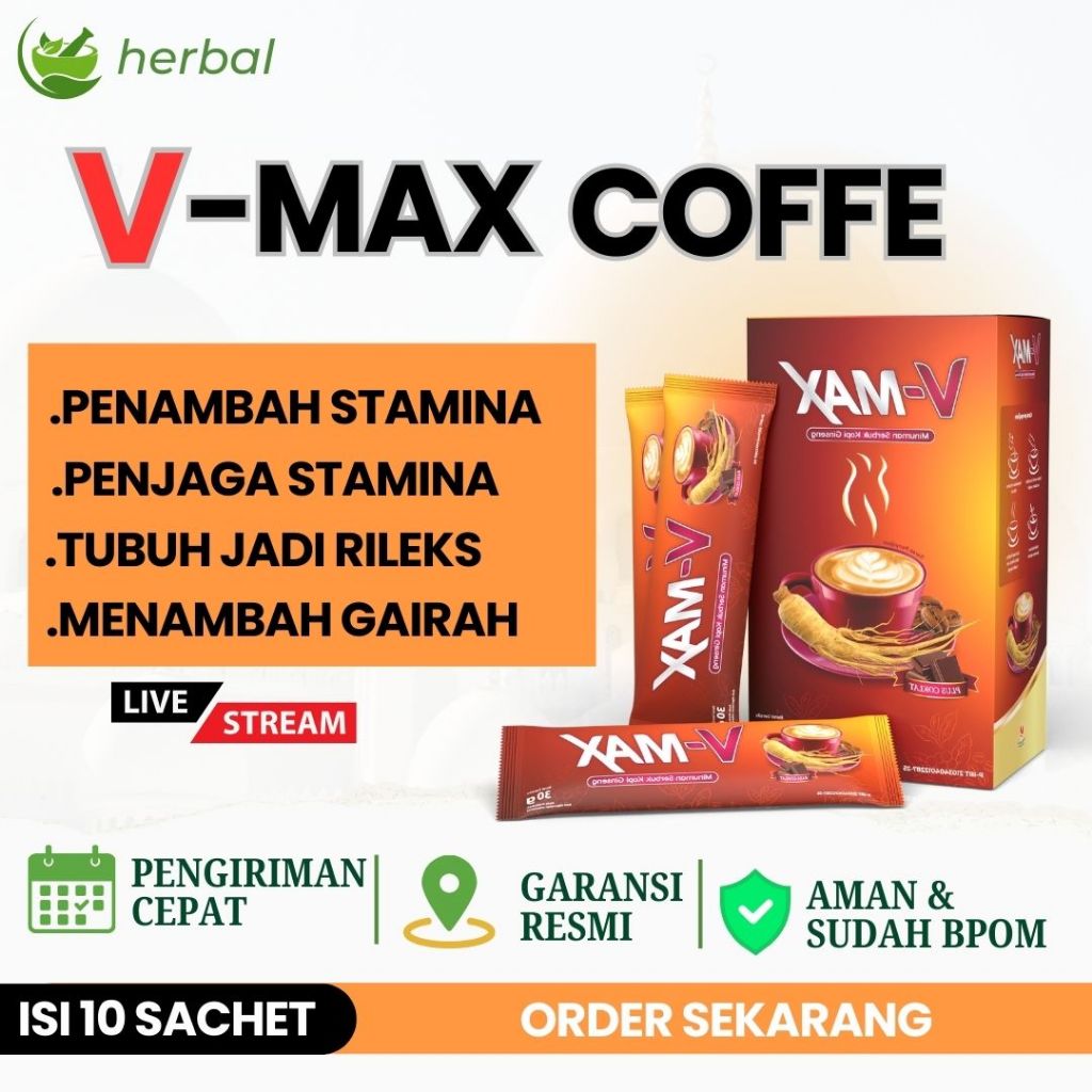 

V-MAX COFFEE kopi stamina wanita original bpom