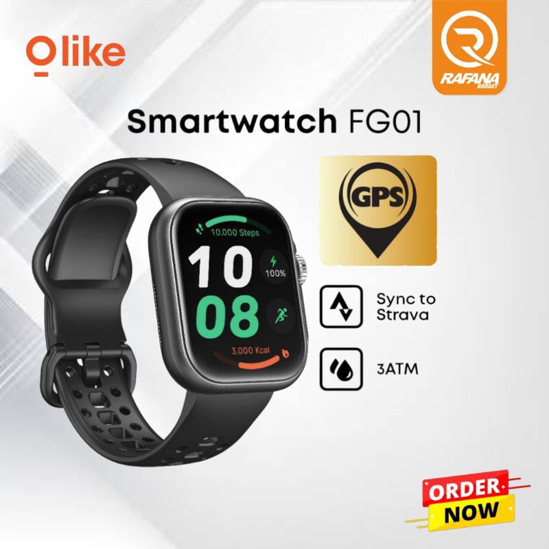 OLIKE FG01 SMARTWATCH BUILD IN GPS Strava Conect