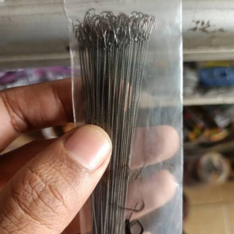 mata pancing udang galah seling Jambi pakai mata kail super tajam merk karbon no.5  , harga 8000/bun