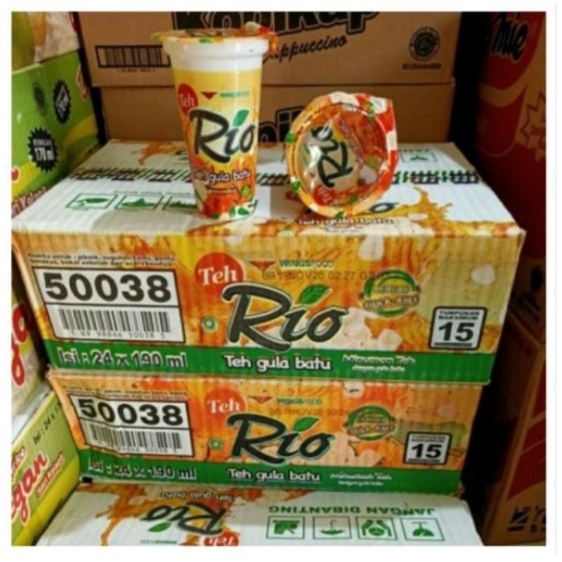 

TEH RIO gelas 190ml ( 1 Dus isi 24 cup ) MURAH minuman Praktis siap minum.